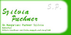 szilvia puchner business card